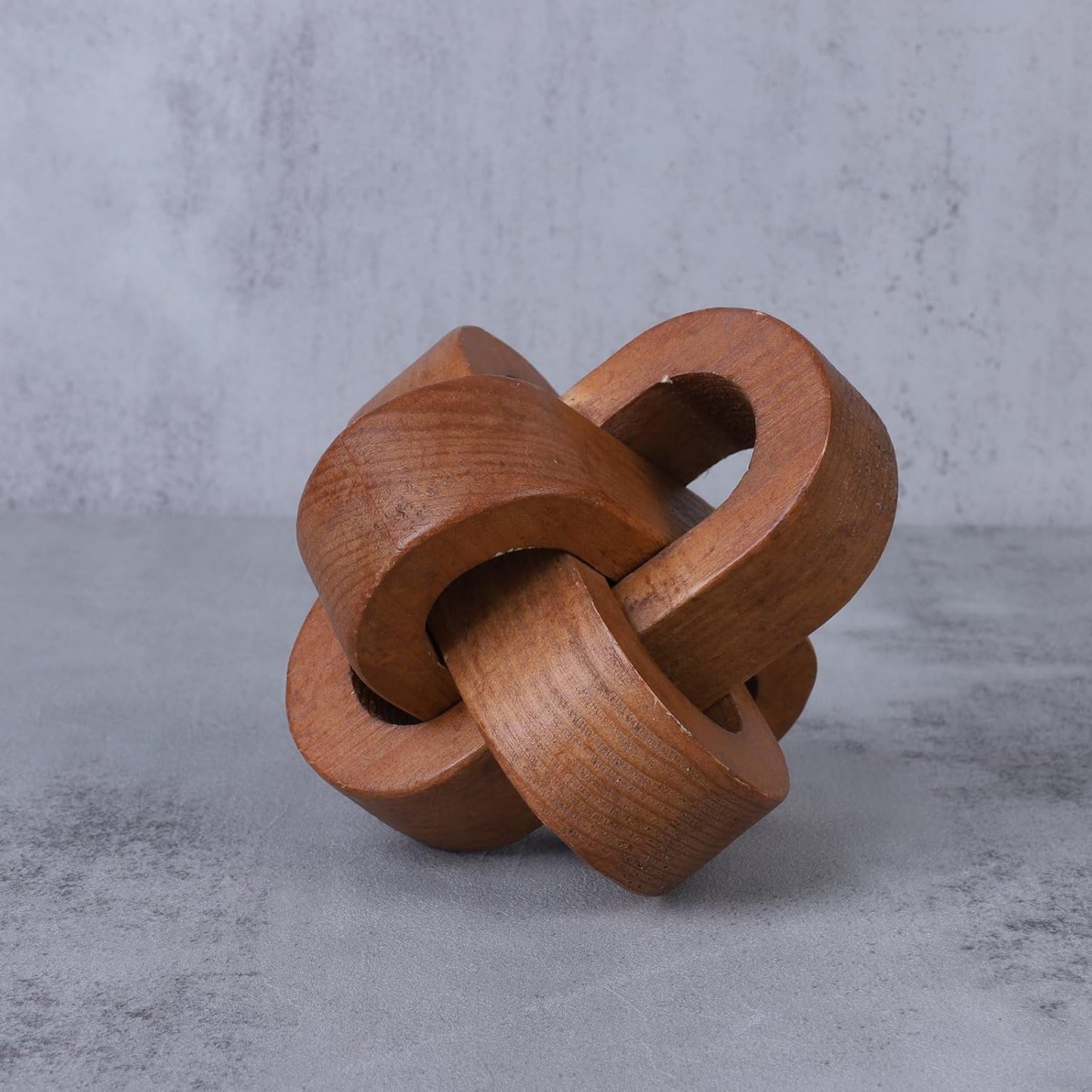 Wood Knot Decor Table Decor Shelf Decor Table Books Hand Carved Home Decoration / Coffee / 4.3 Inch