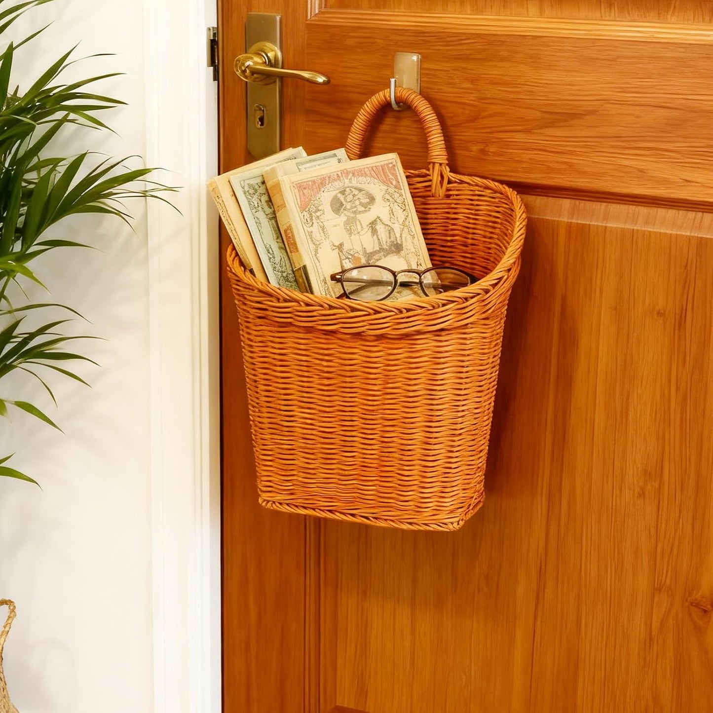 Elegant Boho Farmhouse Hanging Basket