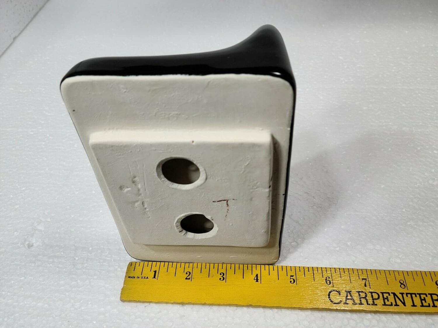 Ceramic Tile Shower Soap Dish Tray Bathtub Vintage Mid Century Modern Vintage Retro / Black