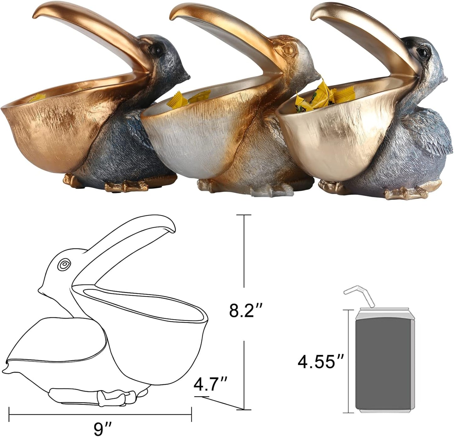 Modern Key Holder for Pelican / Golden Blue