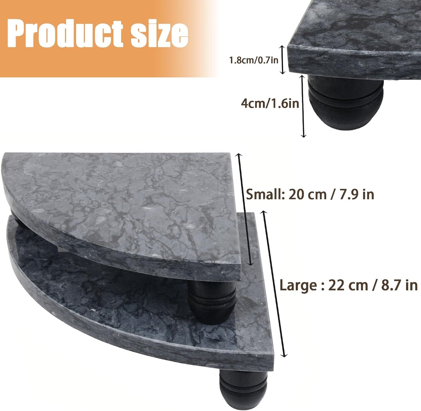 Decorative Pedestal Stand / Black-s