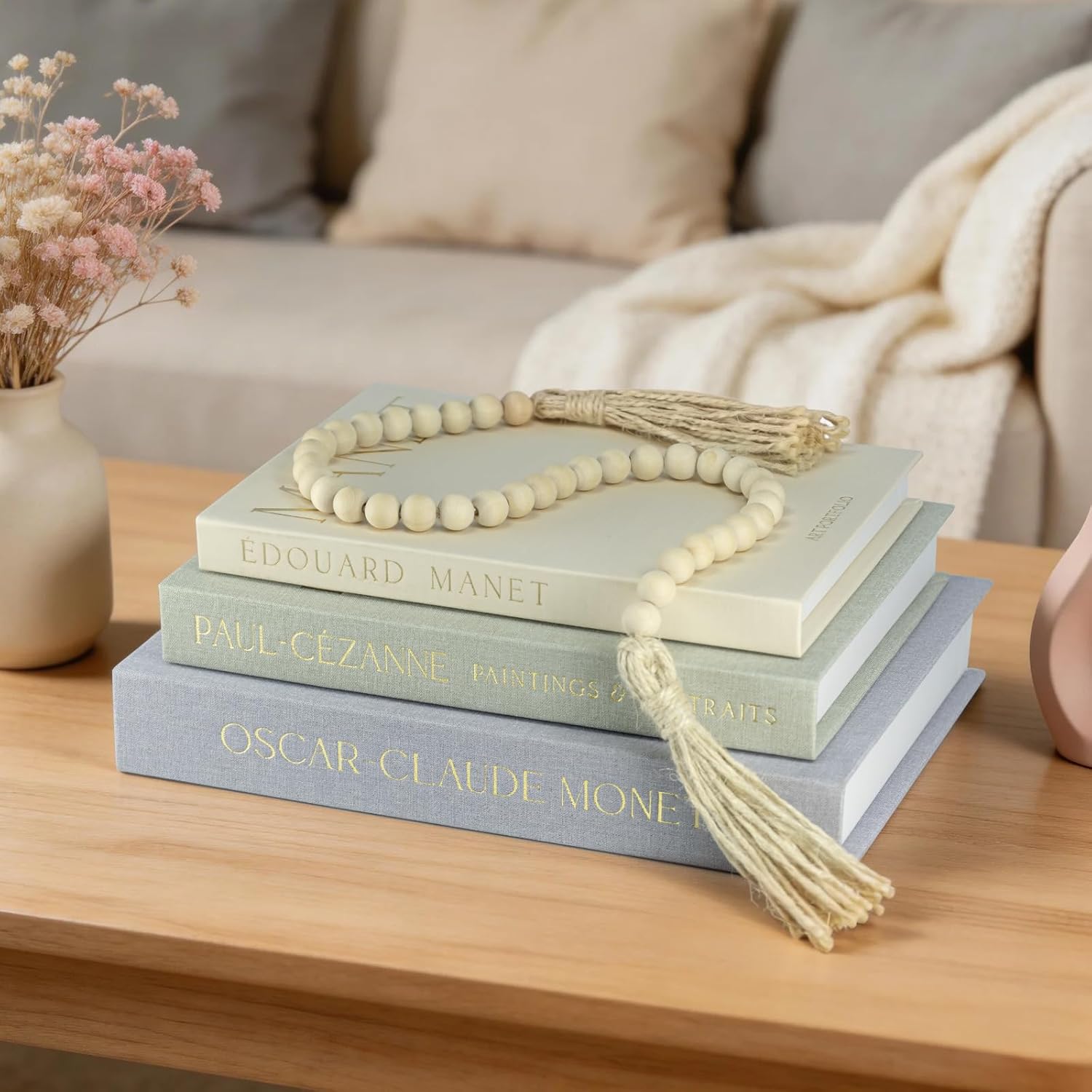 Linen Faux Books / Set of 3