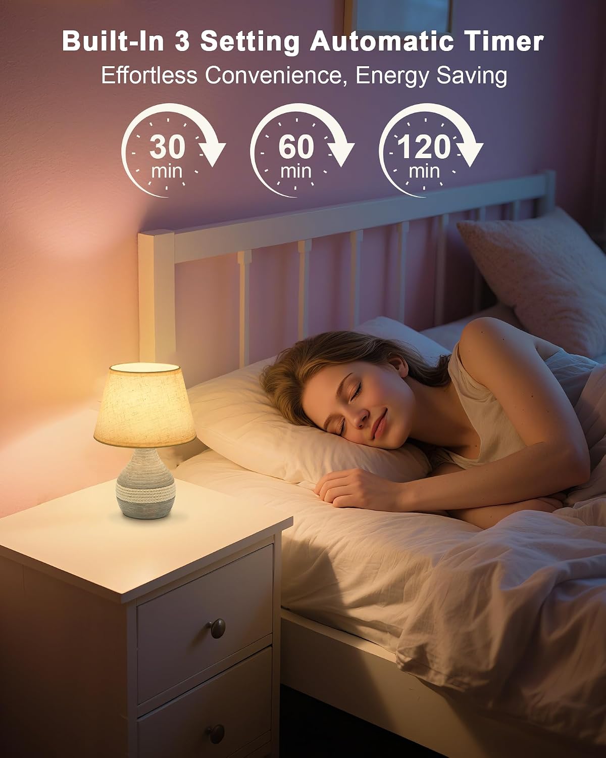 10" H Small Rechargeable Cordless Ceramic Table Lamp, Coastal | Remote Control RGB, Warm White Light, Timer, Dimmer
