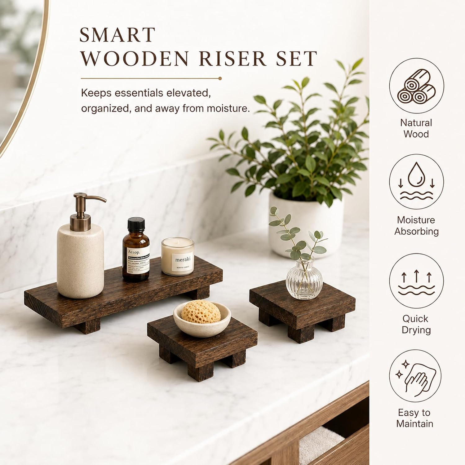 Rustic Farmhouse Countertop Organizer