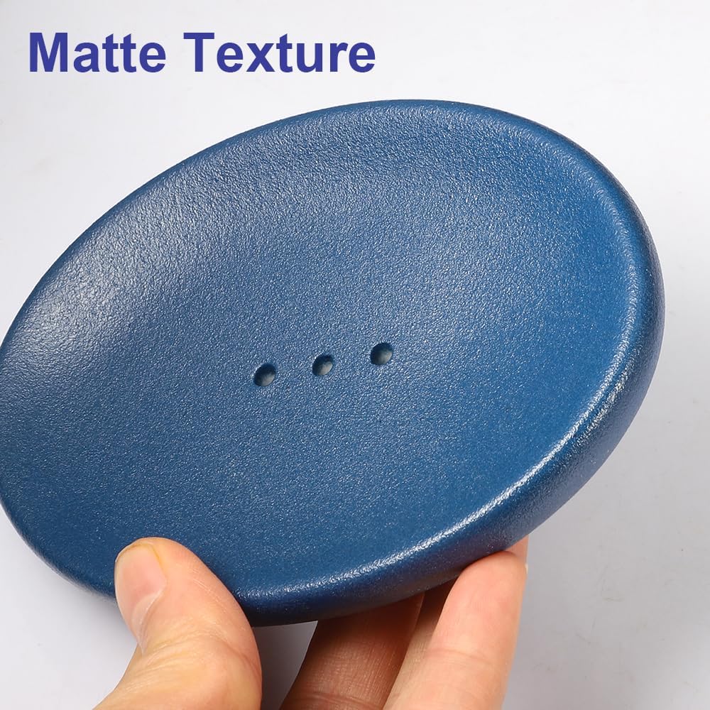 Non-Slip Soap Bar Holder for Shower / Dark Blue