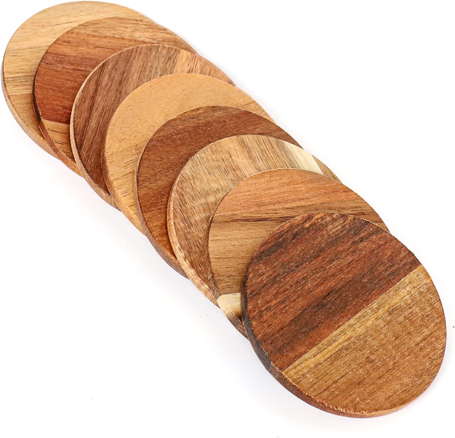 Unfinished Wood Coasters / Acacia / 4 Inch / Set of 36