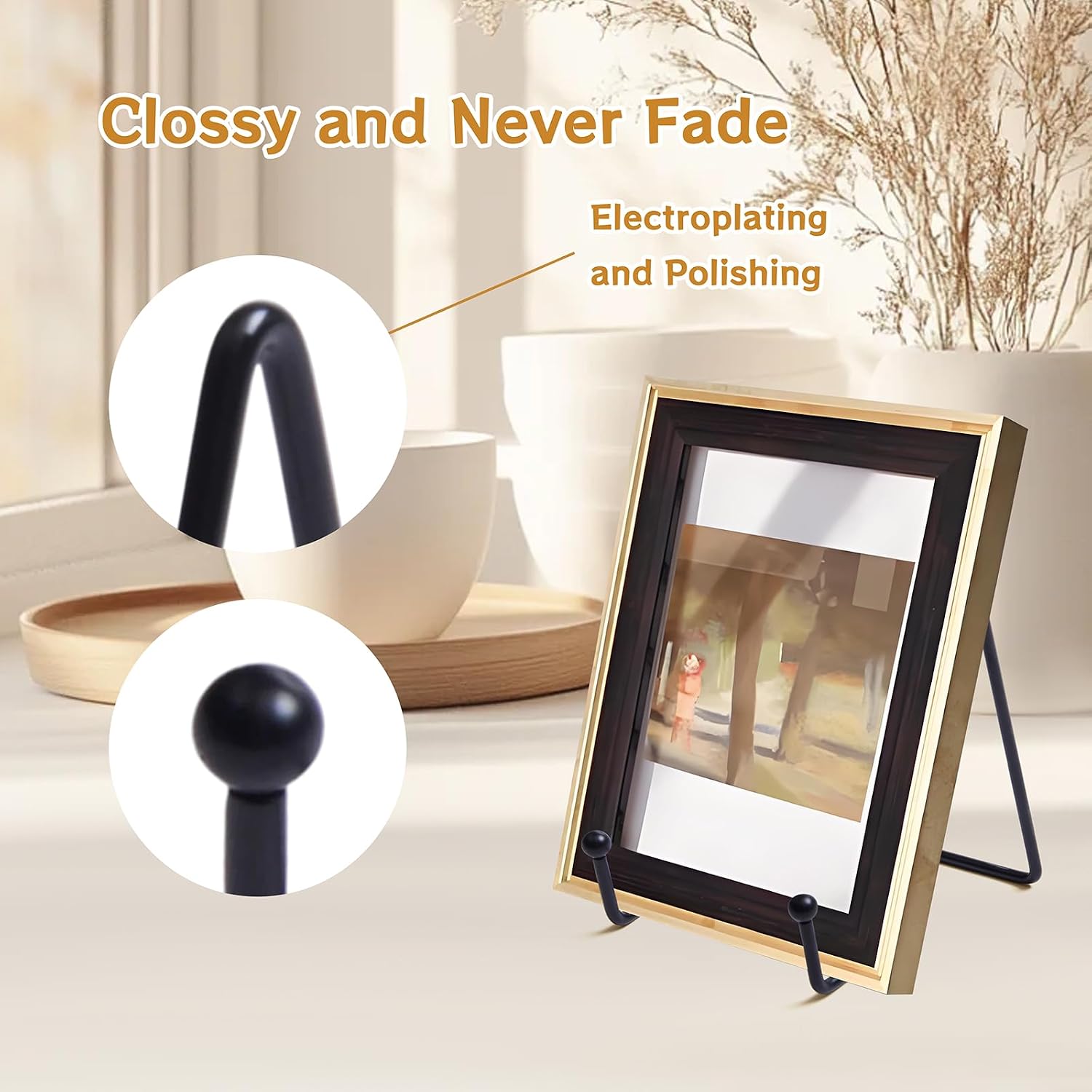 Tabletop Stands / Picture & Decorative Plate Holder / 6inch / Set of 2