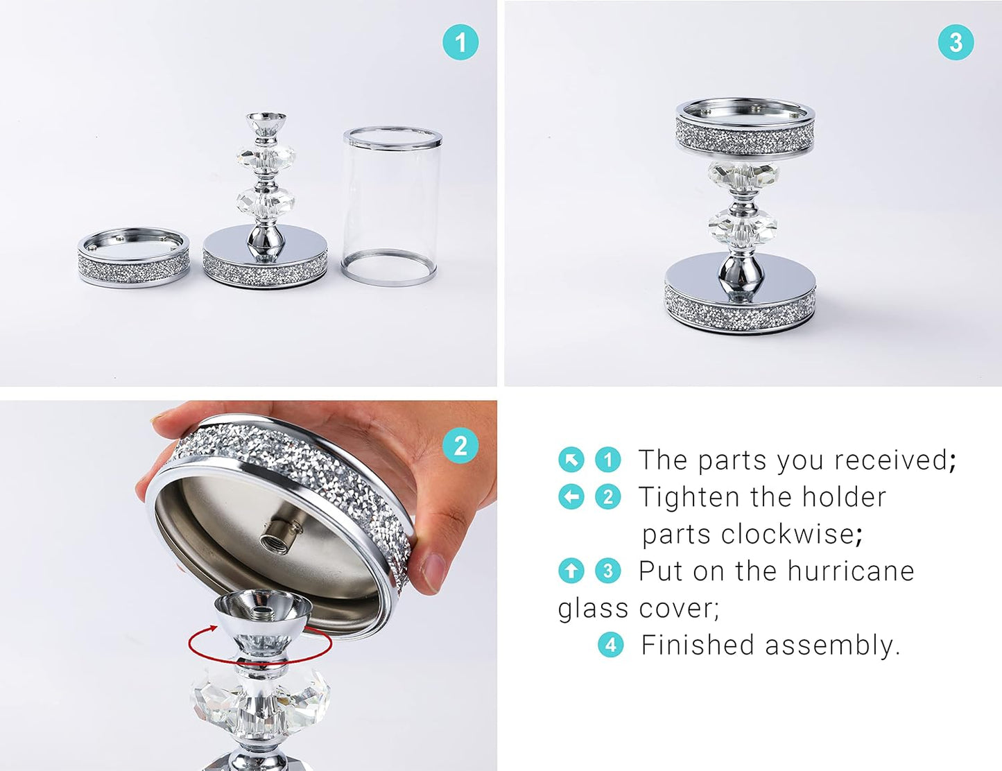 Candle Holder for Pillar Candle, Pillar Candle Holders for Wedding, Coffee Dining Table, Christmas, Table Centerpieces