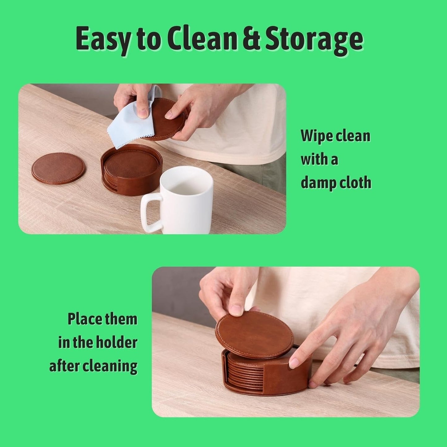 Holder / Elegant Home Decor & / Brown / Set of 6