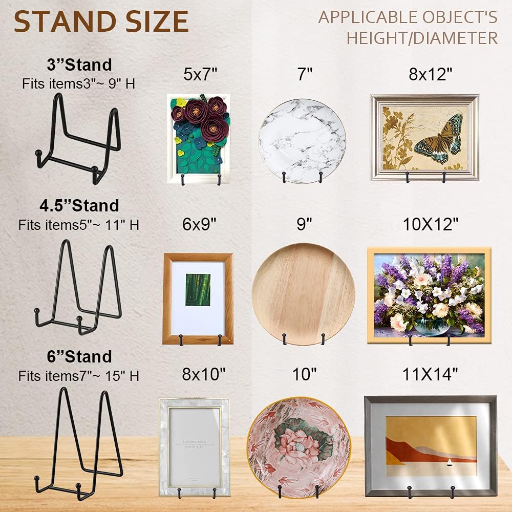 Plate Stands for Display / Set of 6