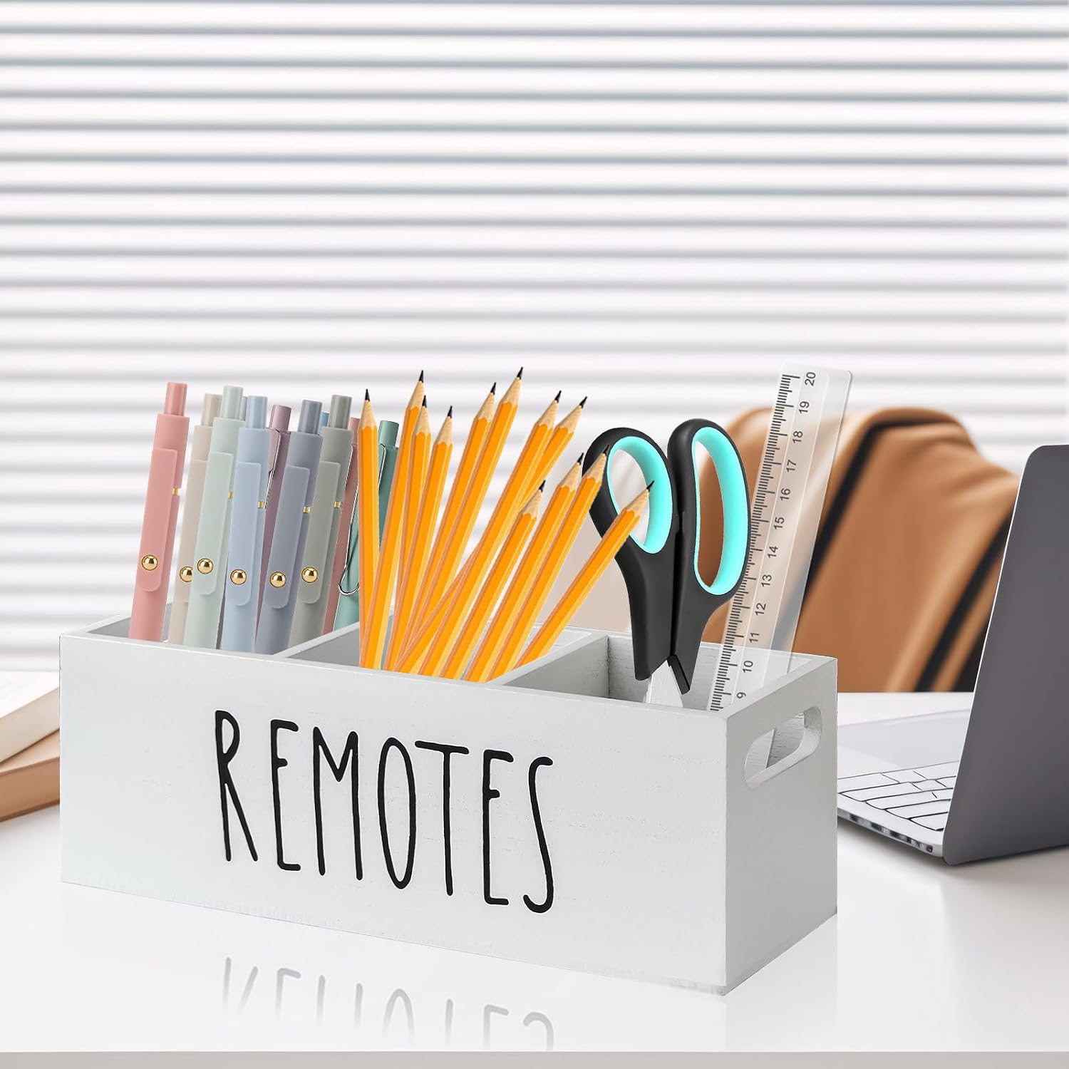 Remote Control Holder / White-3slot