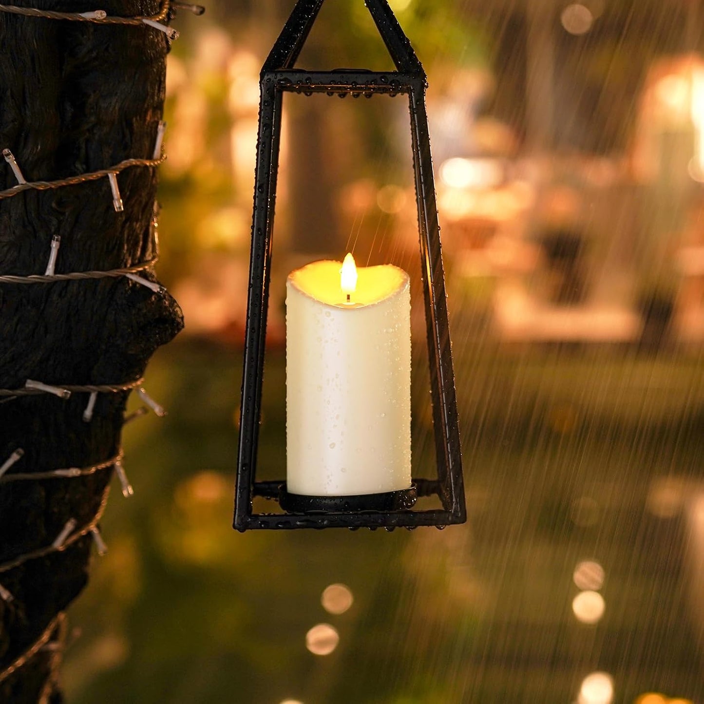 Homemory Rechargeable Flameless Candles, LED Candles, Battery Operated Candles with Remote and Timers, Outdoor
