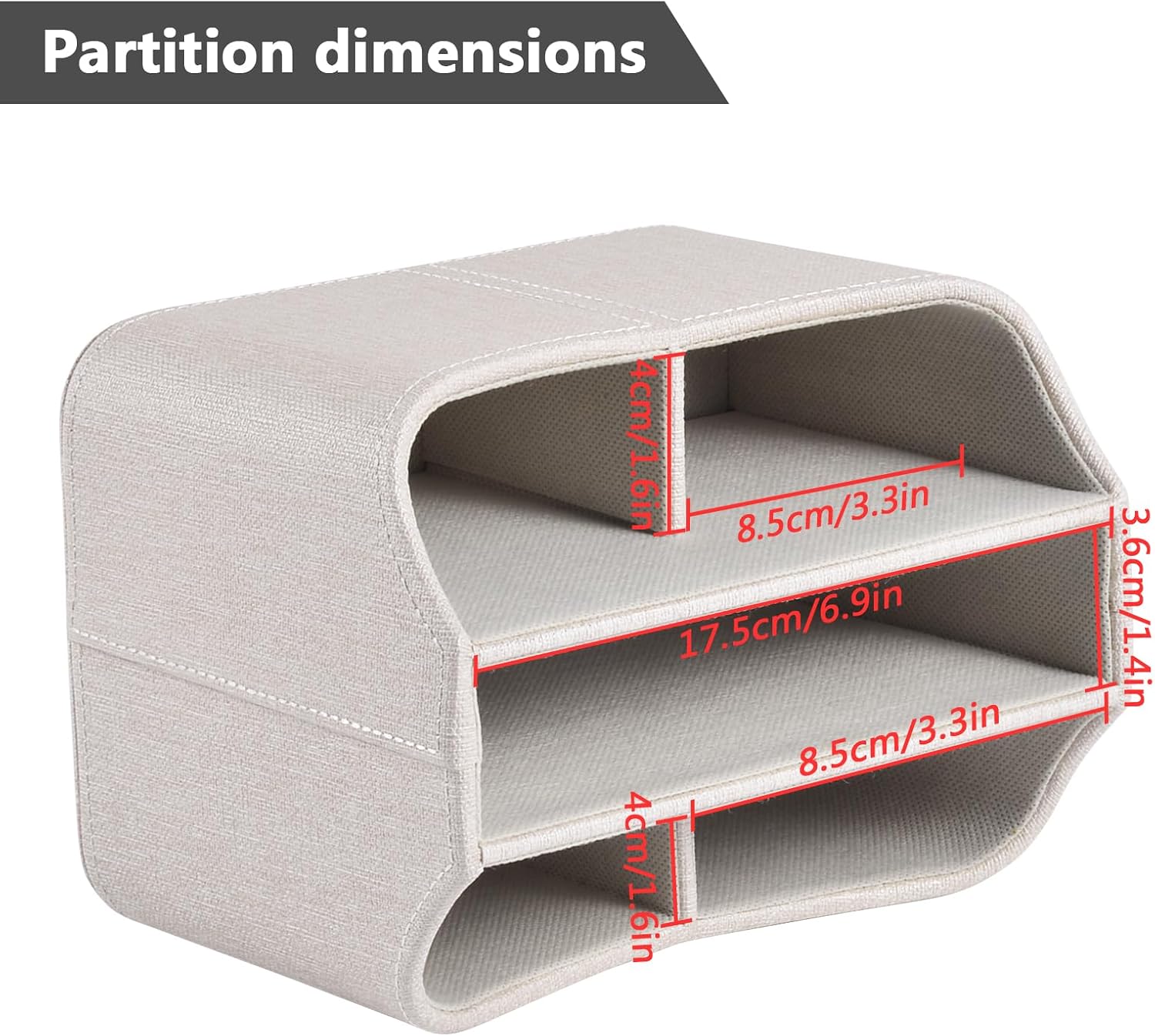 Desk Rotating Organizer/Caddy for TV Remote / Beige
