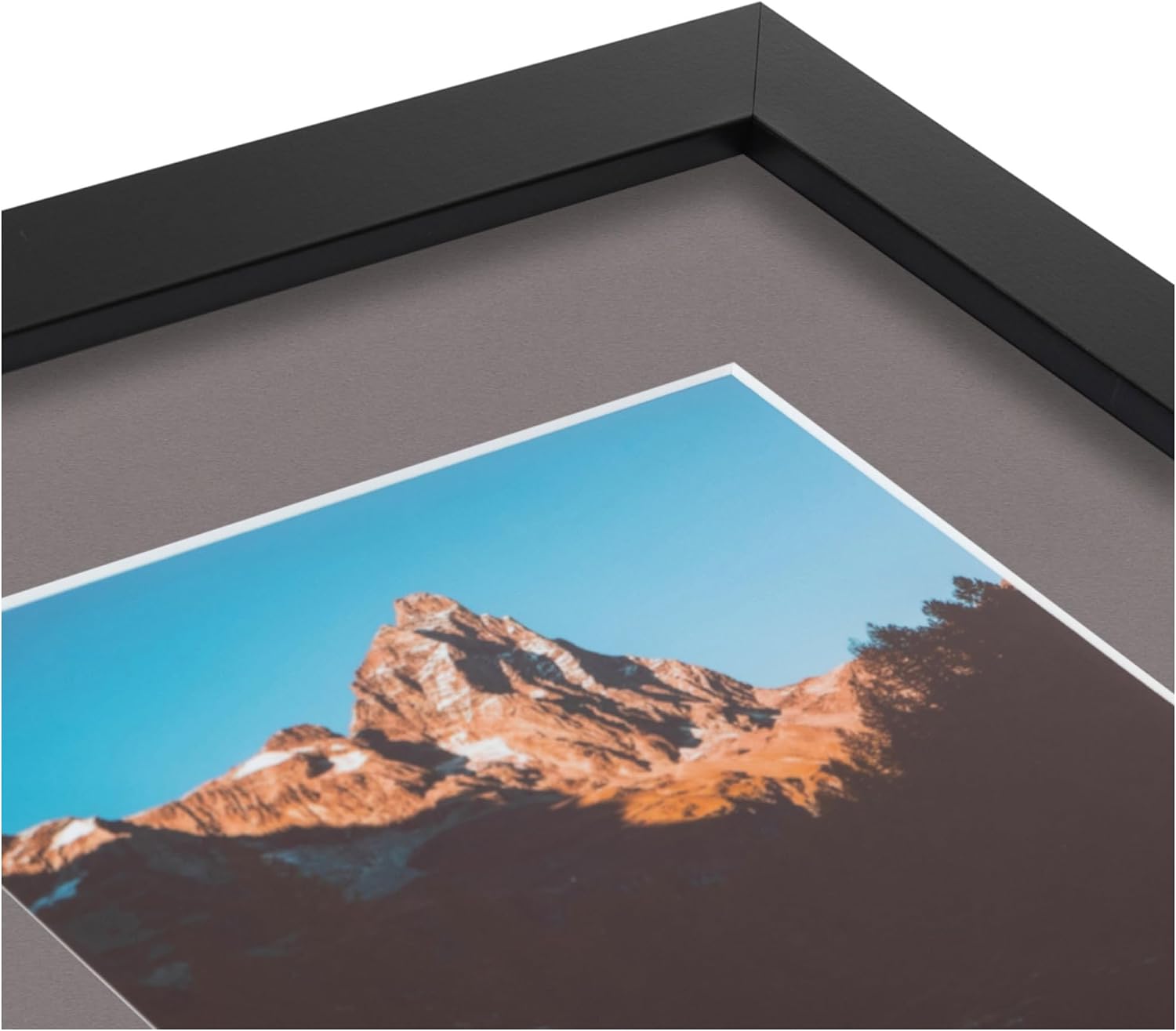 ArtToFrames Collage Picture Frame 3 Opening 3-8.5x11 Photo Frame | Made in USA | Black Frame Pewter and Black Mats