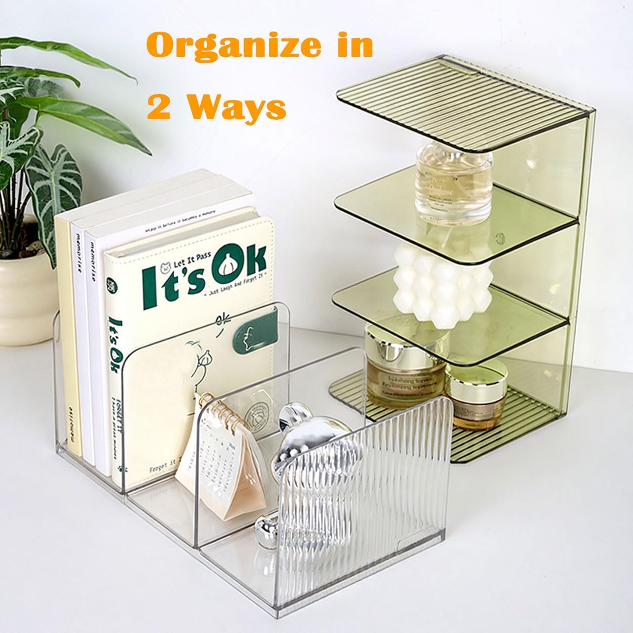 Versatile Acrylic Magazine File Holder / Clear