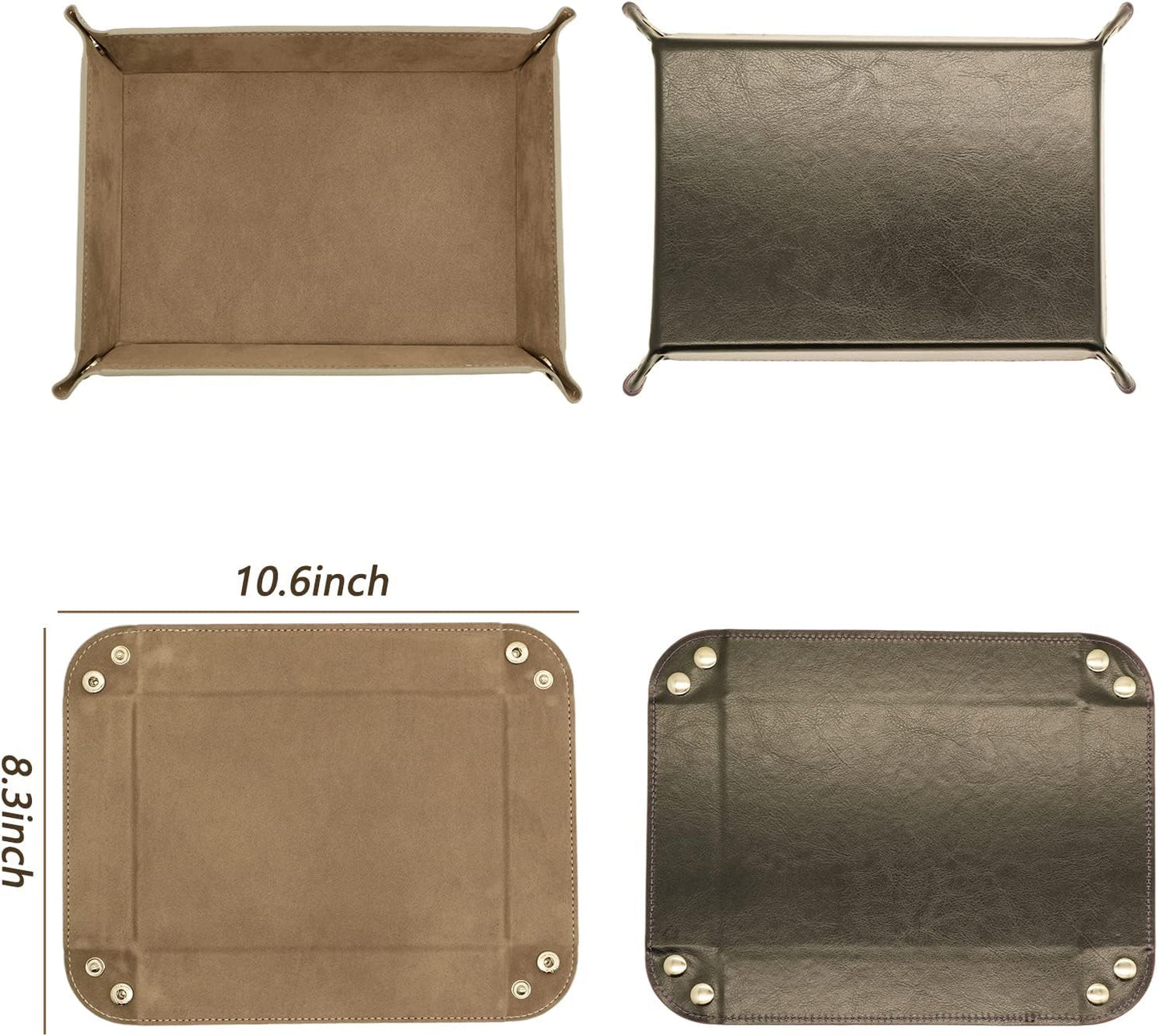 Valet Organizer / Catchall Tray for Jewelry / Gray