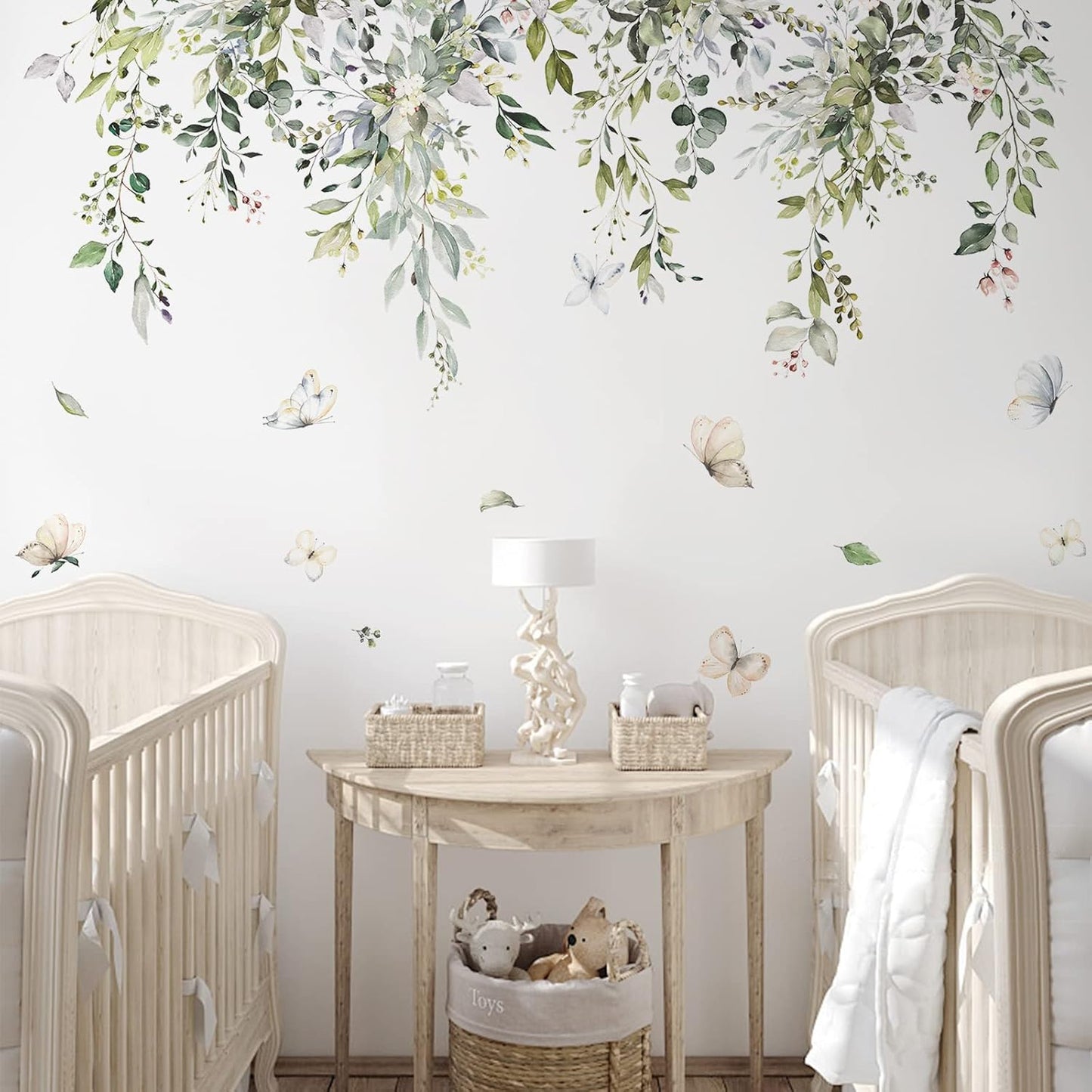 Hanging Leaves Wall Decals / 59"W x 39"H / Green