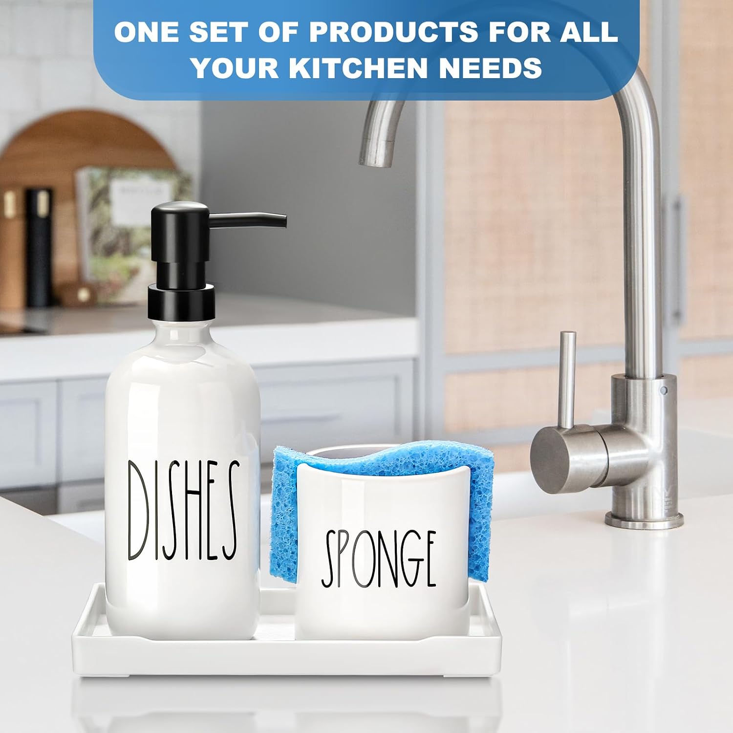 Tray / Sponge Holder / White / 3 Inch
