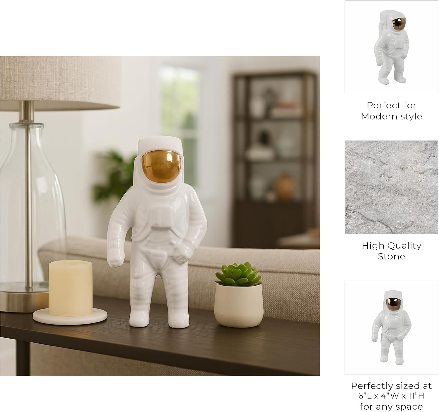 Ceramic Astronaut Statue Figurine