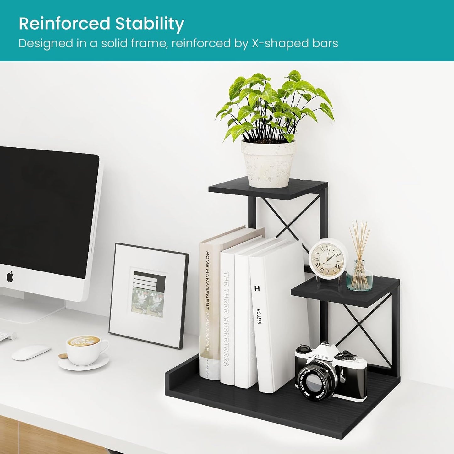 Office Storage Rack and Cubicle Organizers / Black