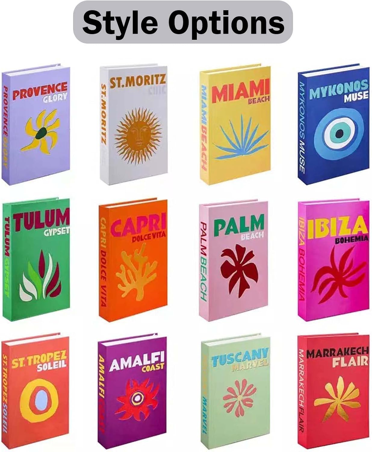 Foldable Fake Books / Fashion Decorative Books Bundle