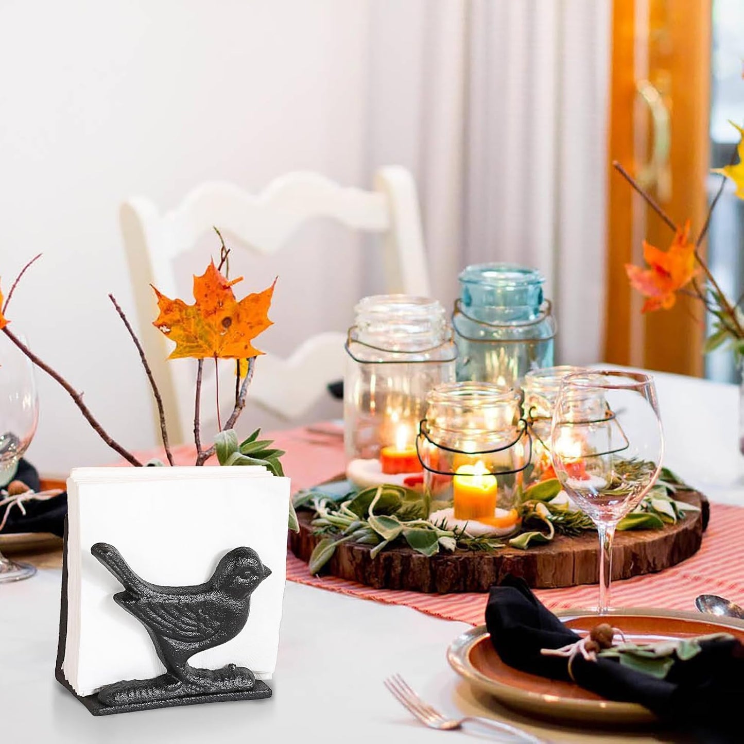 Napkin Holder Retro Vertical Napkin Holders / Black