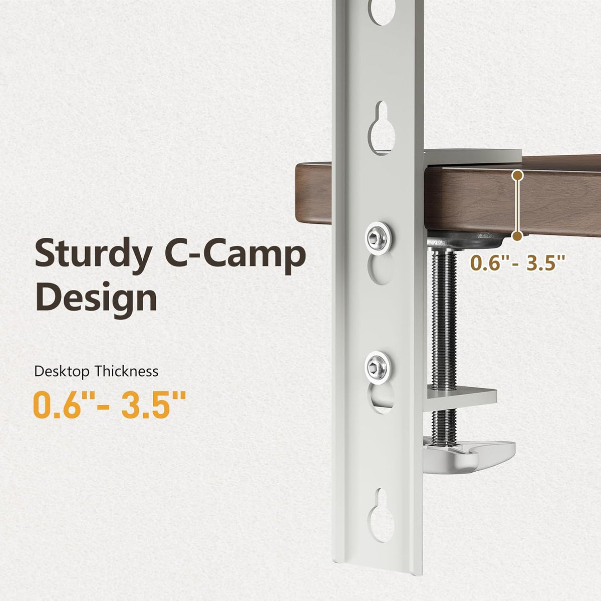 Clamp on Desk Extender Shelf, 22" Desk Riser with Pegboard | Heavy-Duty Side/Top Desk Organizer Shelf for Office