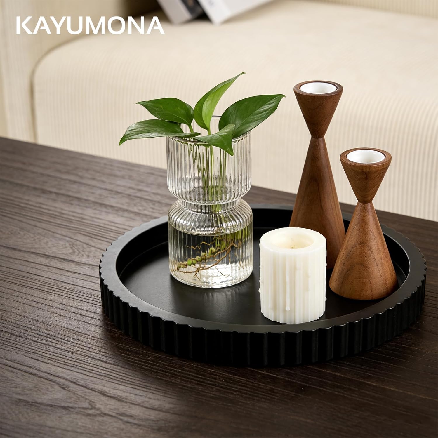 Modern Decorative Tray / Black