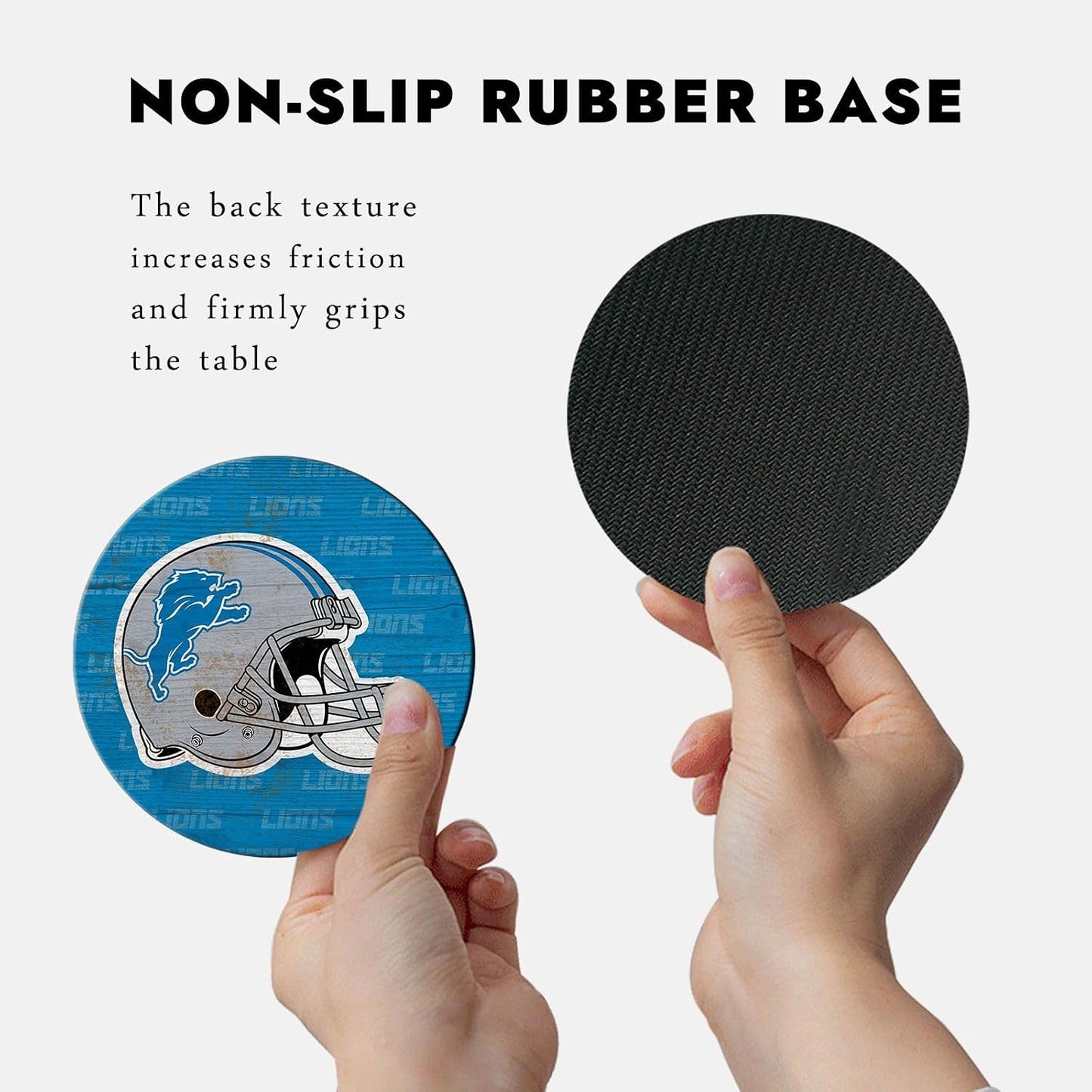 Coasters for Drinks / 1 Blue Gray / Set of 4