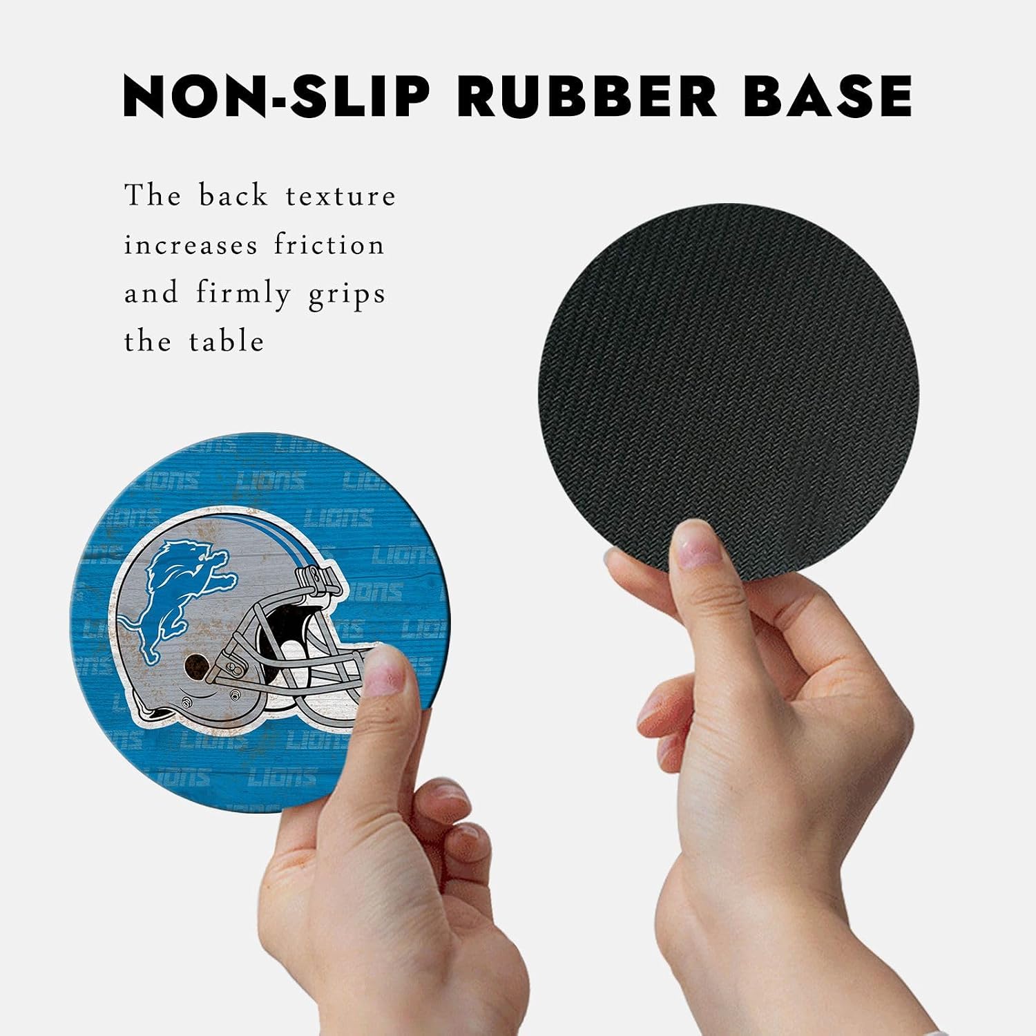 Coasters for Drinks / 1 Blue Gray / Set of 4