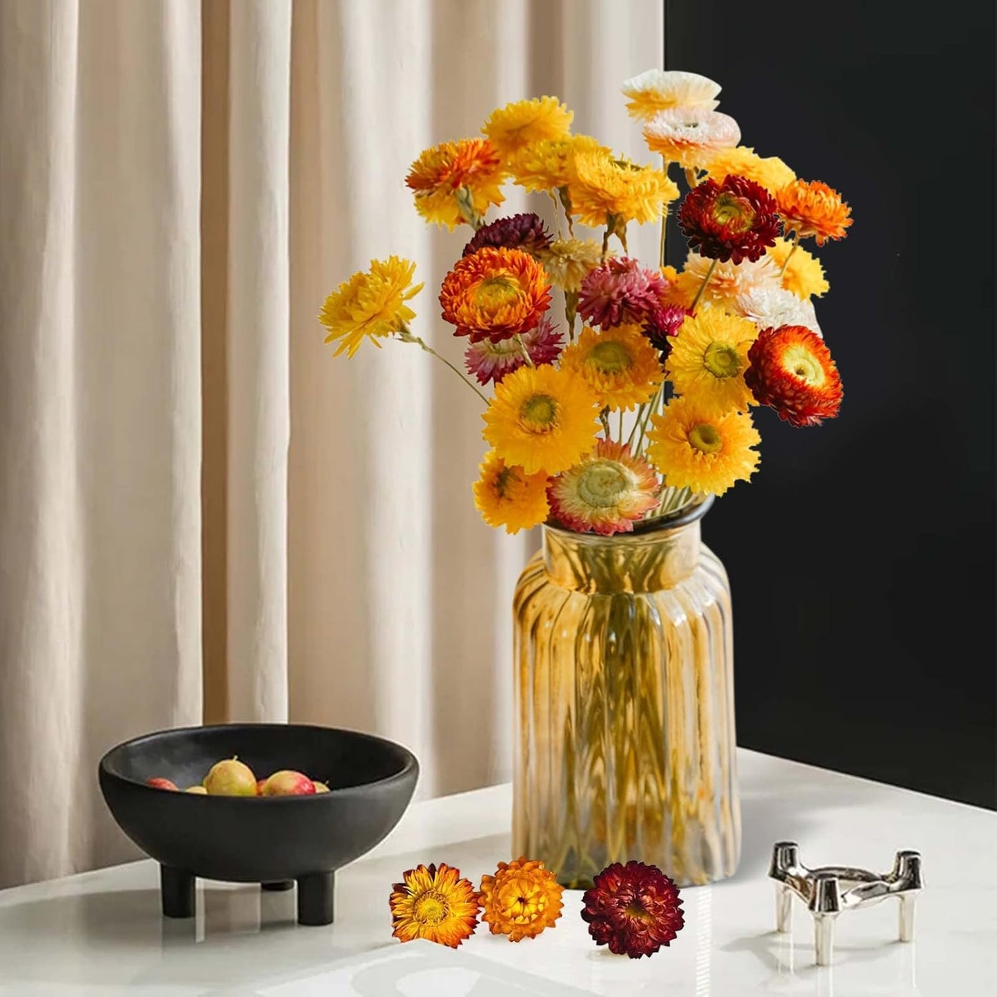 Dry Flower Arrangements / Multi Color / Natural / Set of 20