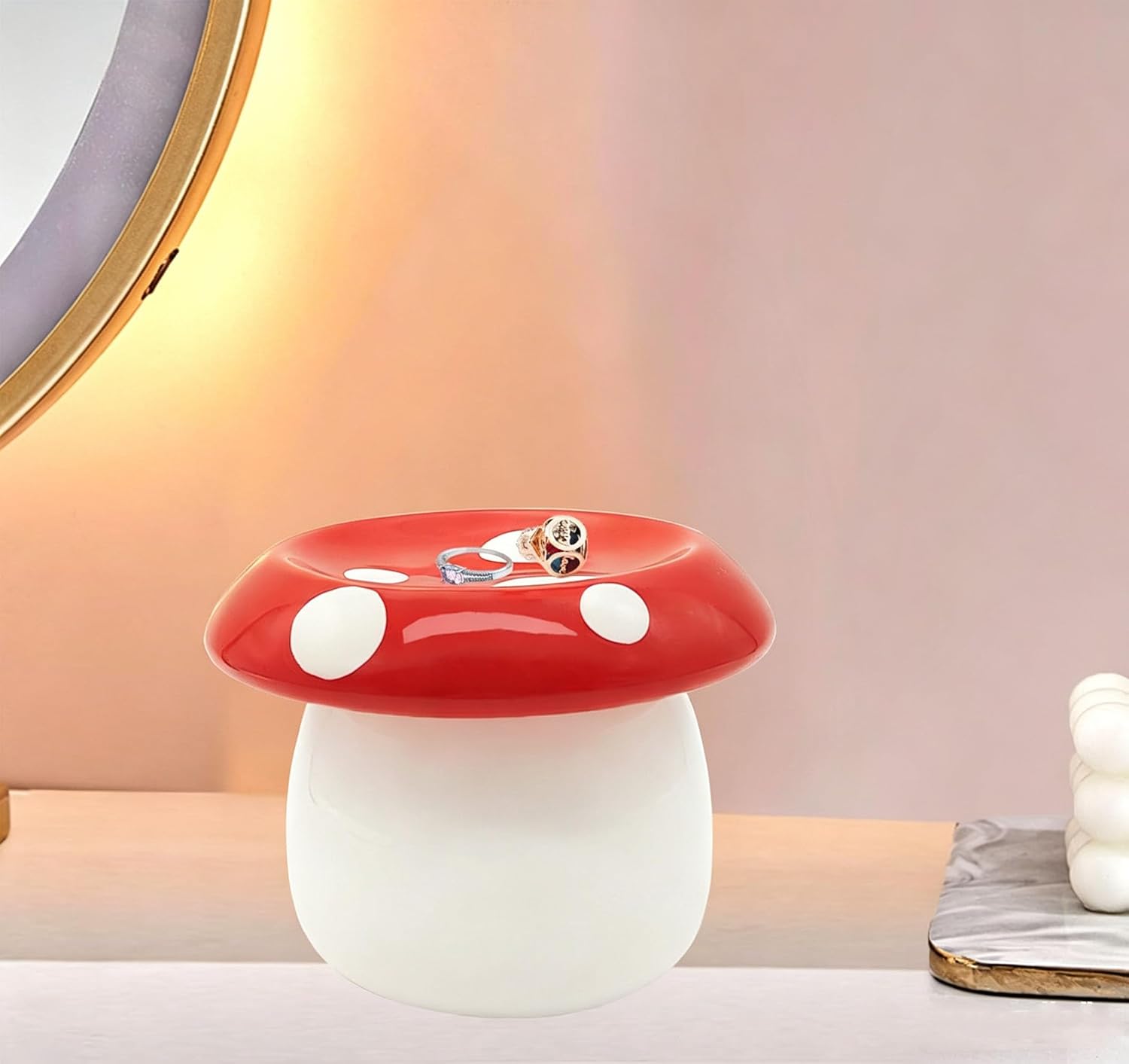 Mushroom Ring Holder Jewelry Tray