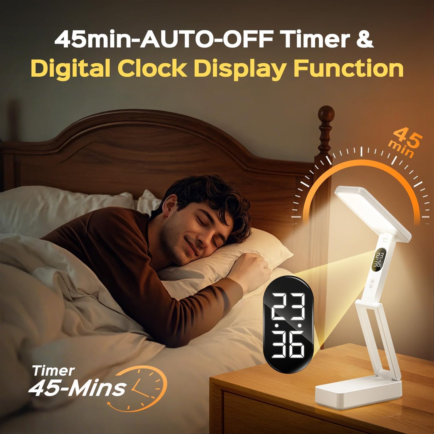 Small Desk Lamp,10000mAh Battery Operated Lamp,3 Colors+Dimmable Desk Light,LED Desk Lamp with USB Charging