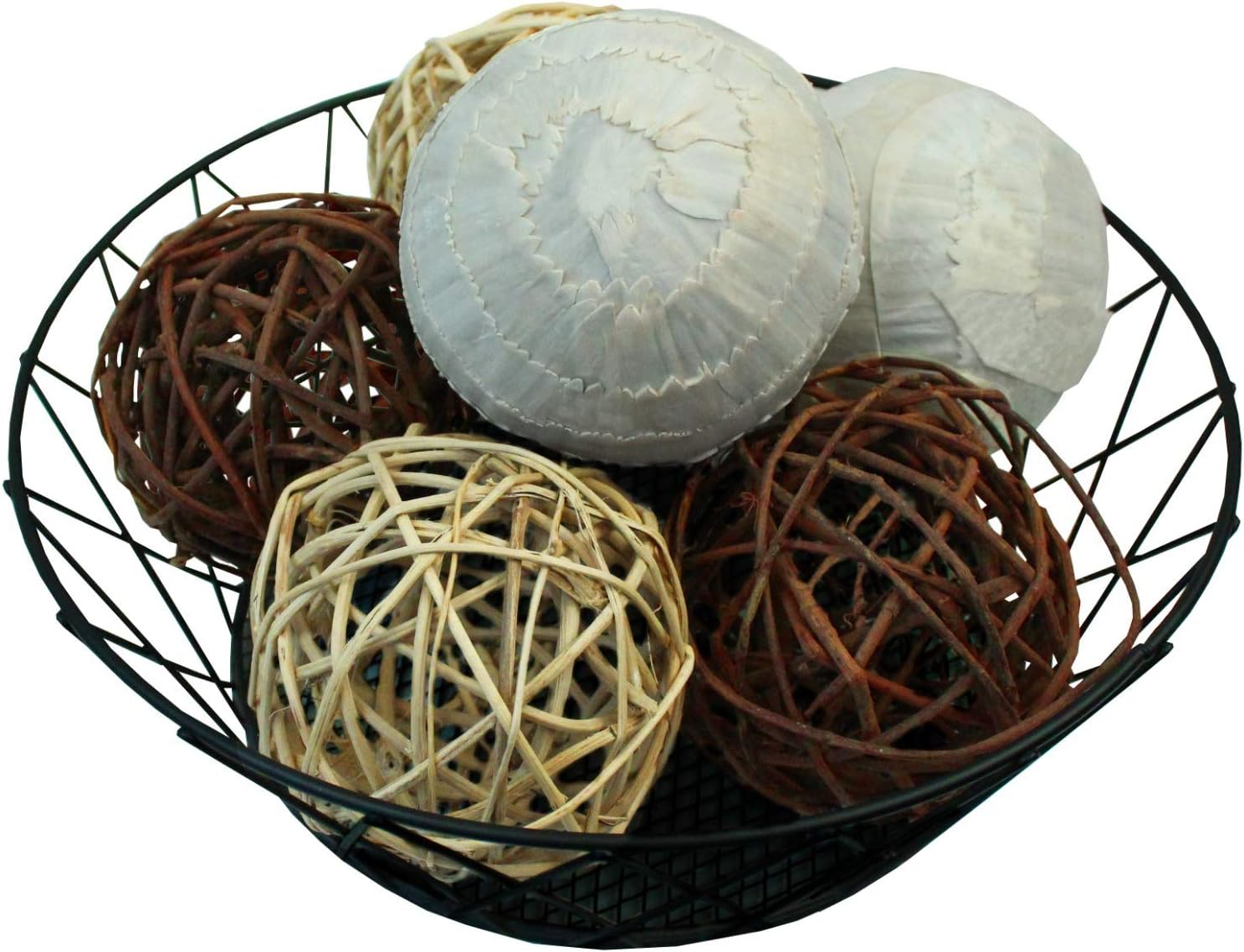 Assorted Rattan Wicker Orb