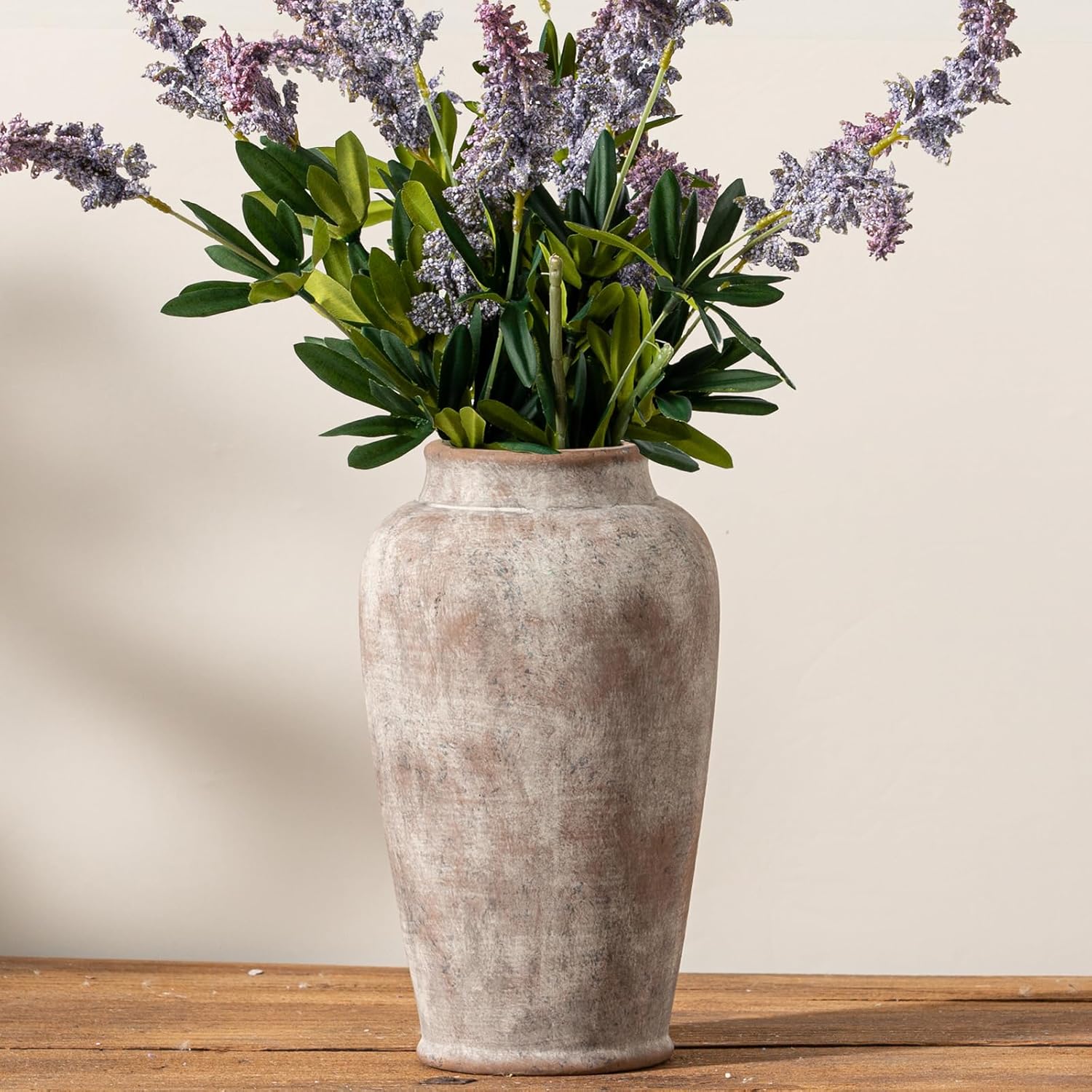 Ceramic Rustic Vase / 11"h - Rustic