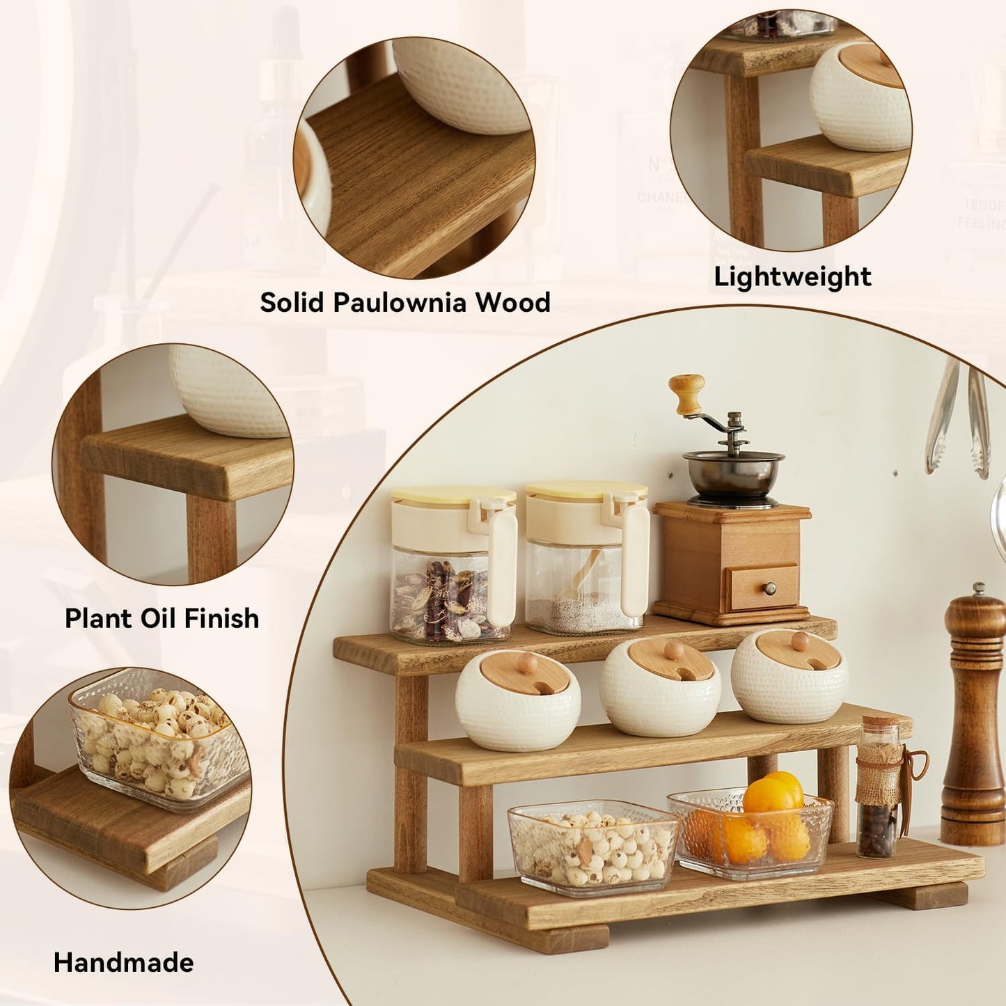 Paulownia Wood Stand / Brown