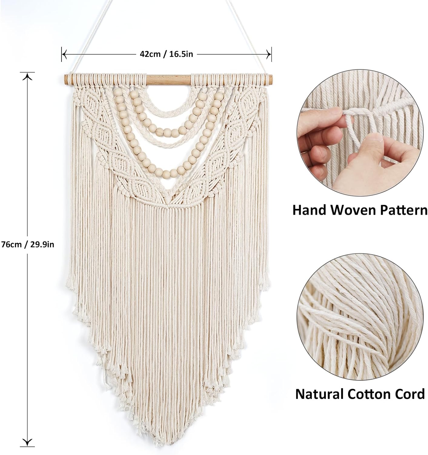Chic Wooden Beads Home / Beige