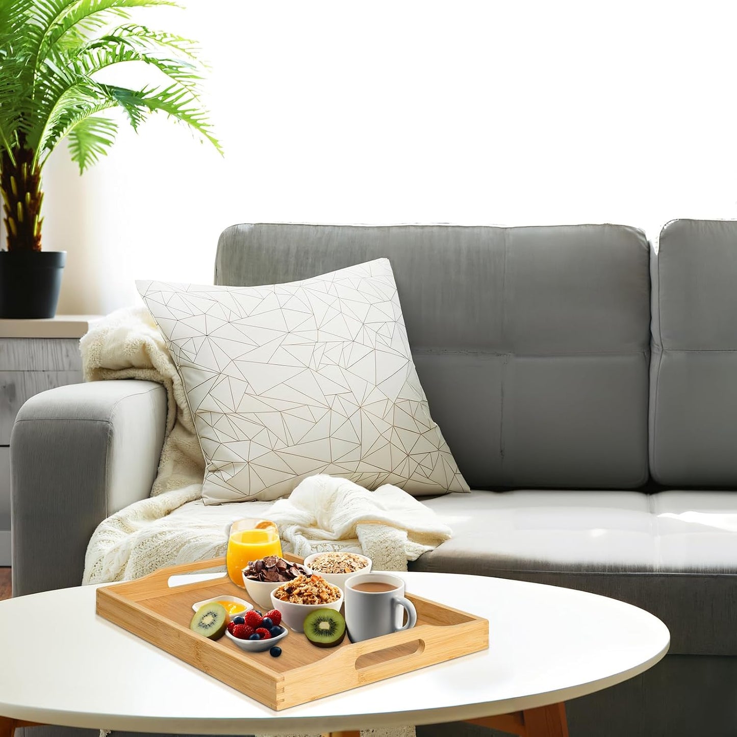 Wood Tray for Tea / Beige