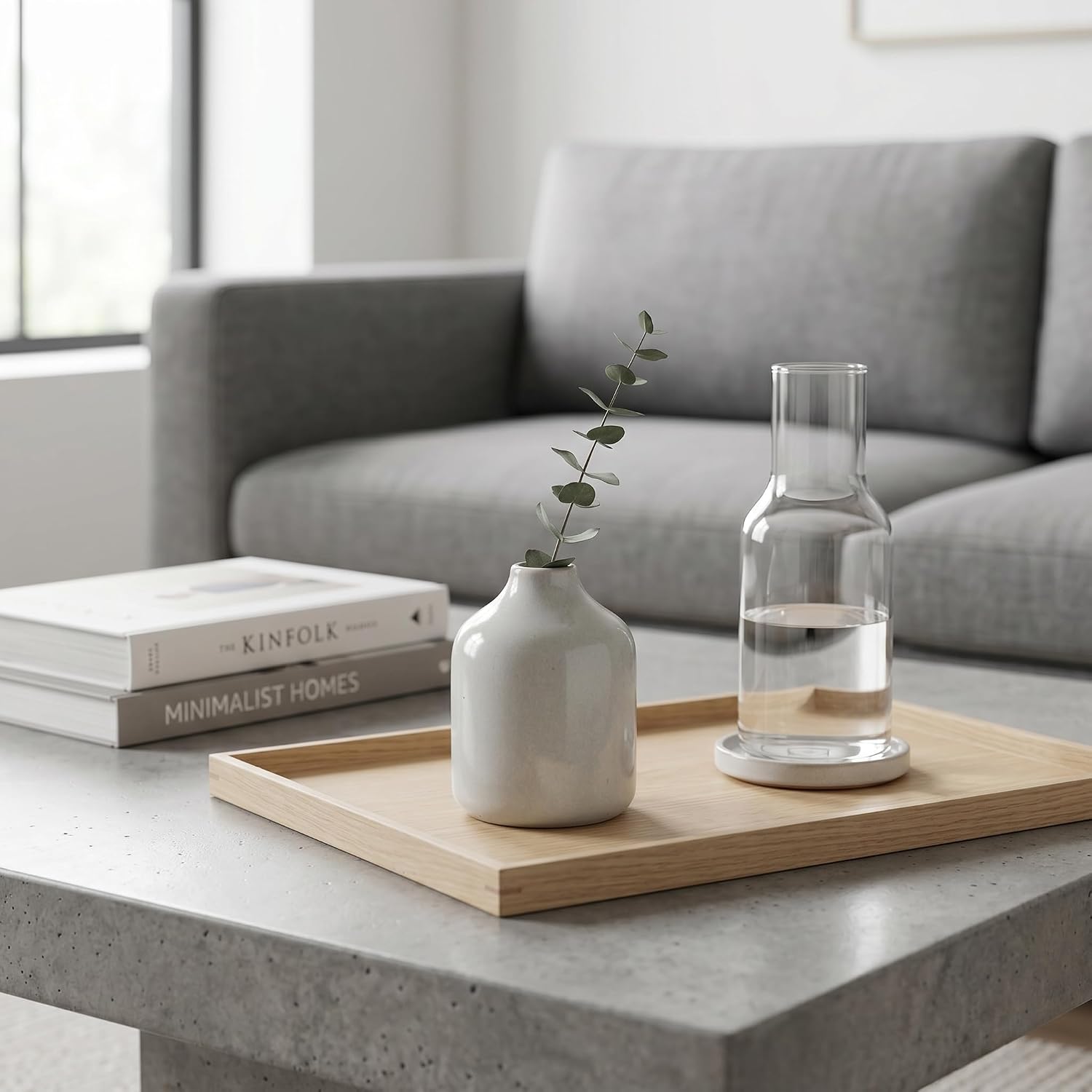 Modern Decorative Vases / Gray / 5 Inch
