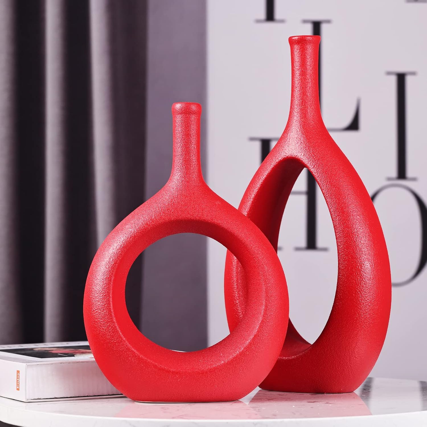 Ceramic Vase Set 2 / Red