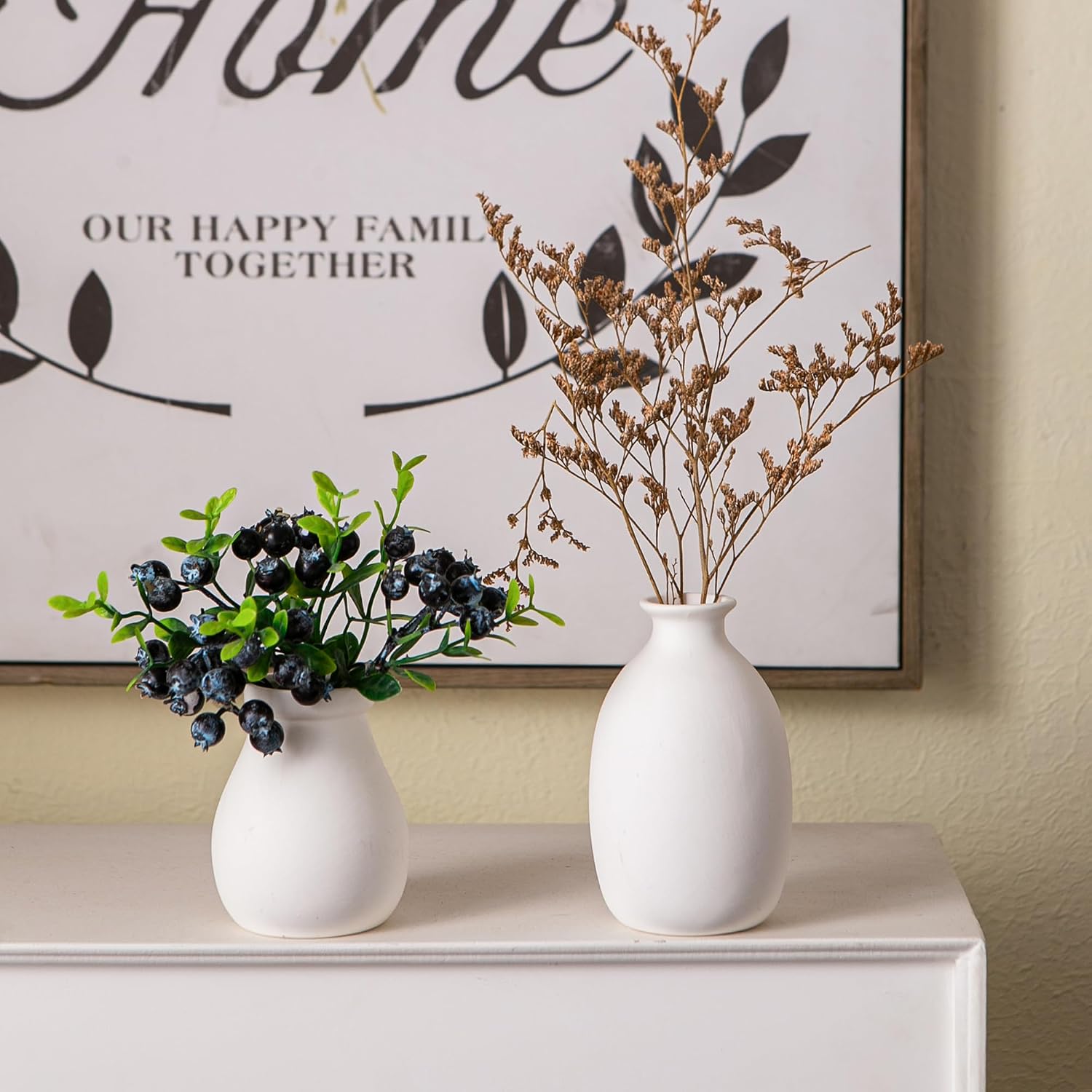 Ceramic Bud Vase / White / Set of 12