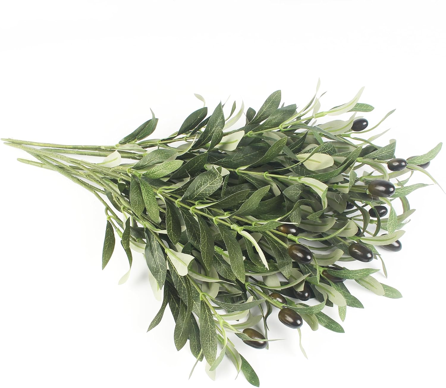 Artificial Olive Plants Fake Olive Silk Tree Faux Olive Plants / 18.8 Inch / Set of 5
