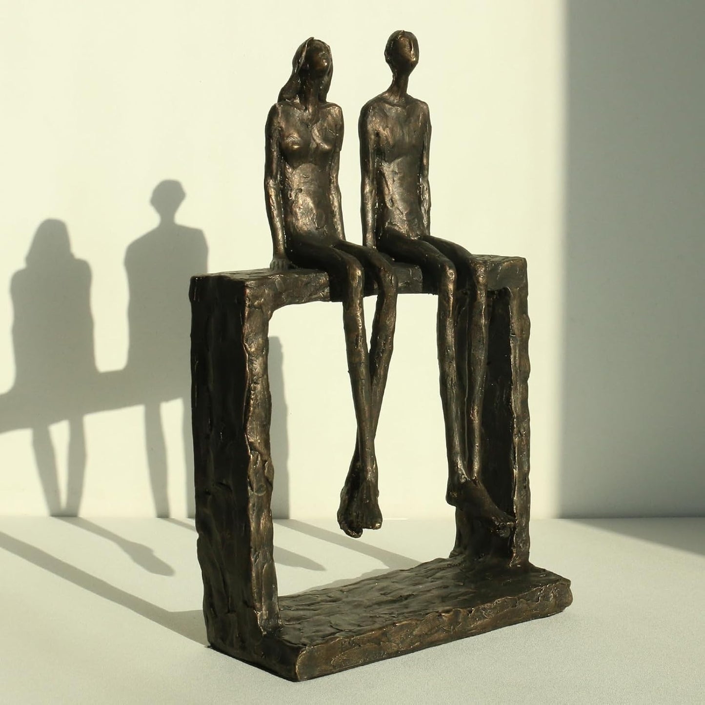 Abstract Couple Statue Home Decor / Bronze