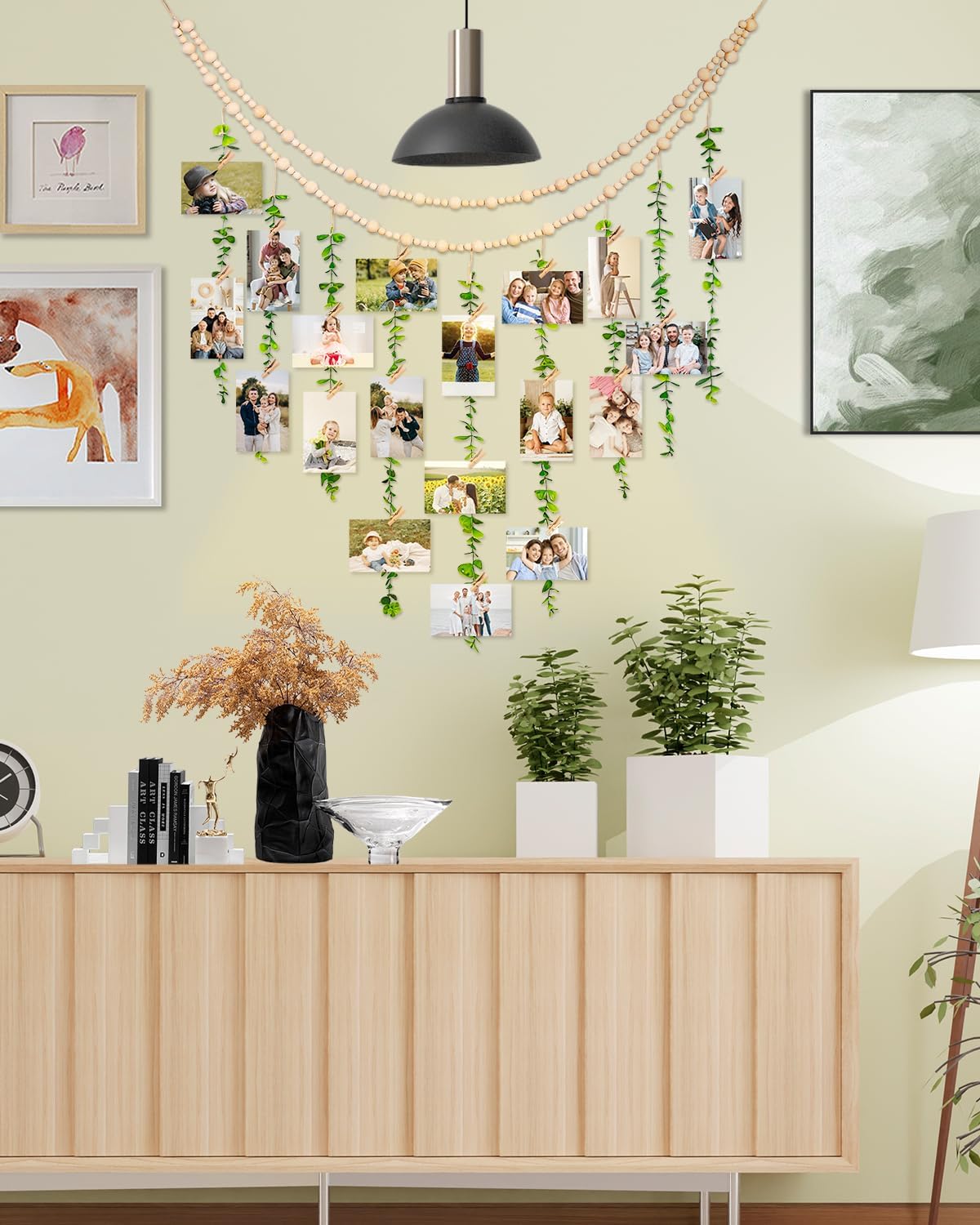 Wooden Beads Garland / Boho Wall Decor