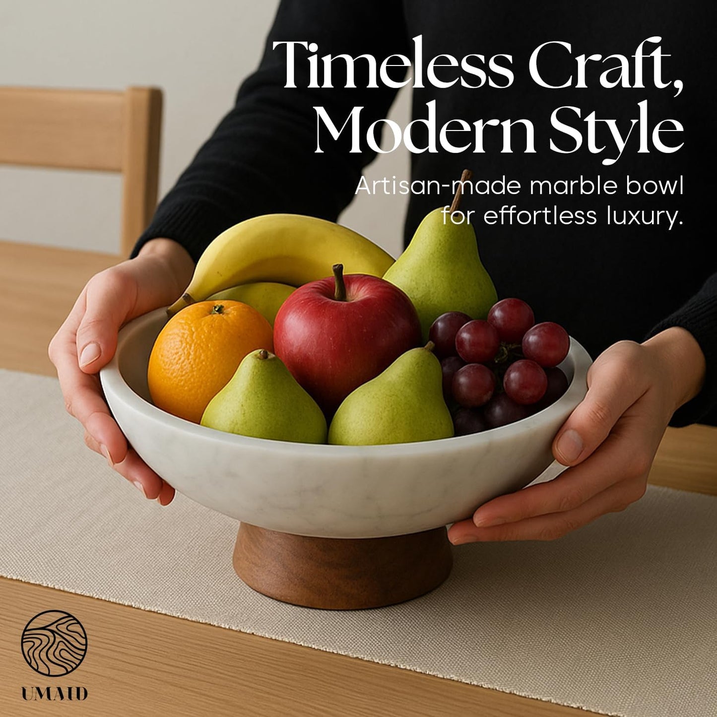 Marble Decorative Bowl / White