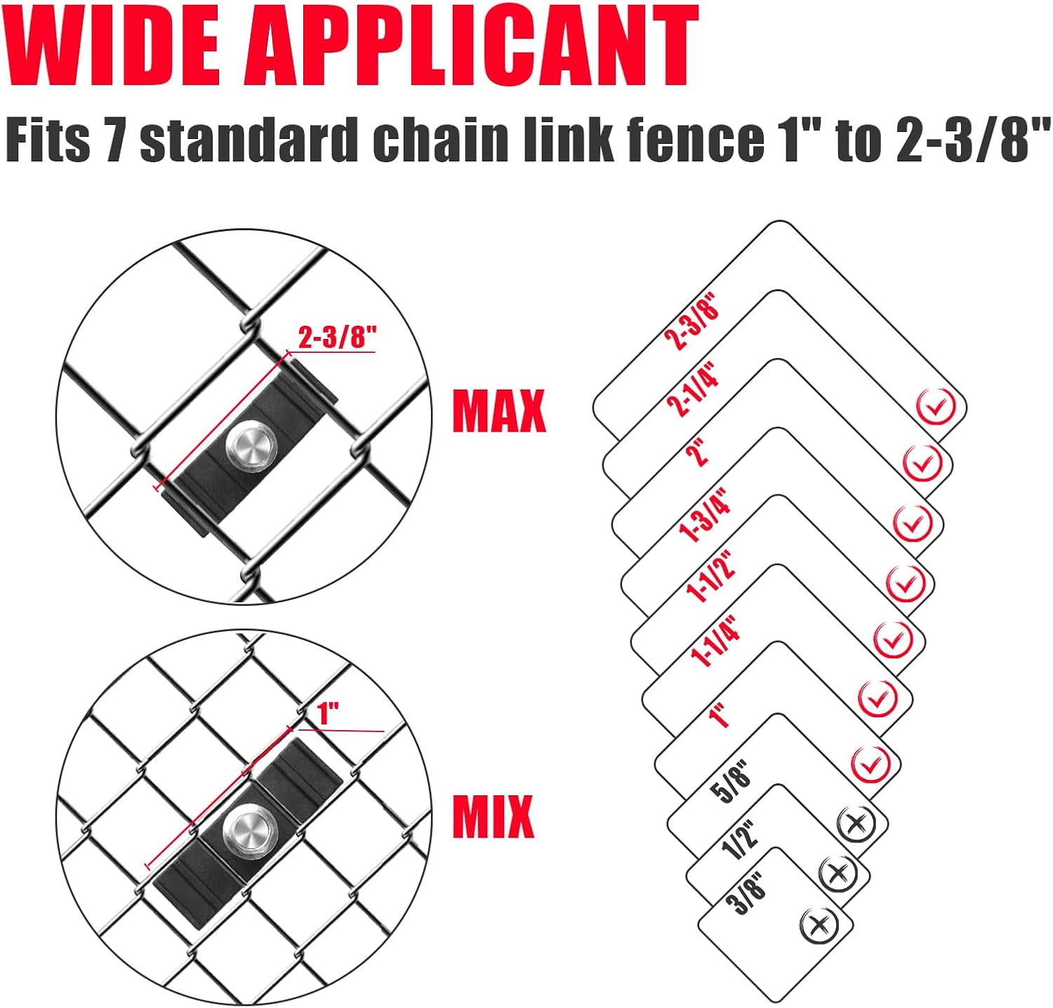 Chain Link Fence Easy / Set of 24