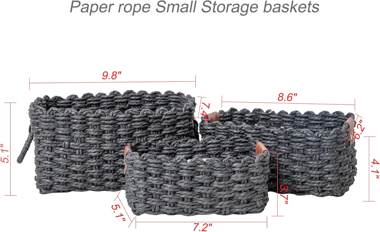 woven Little basket / Black