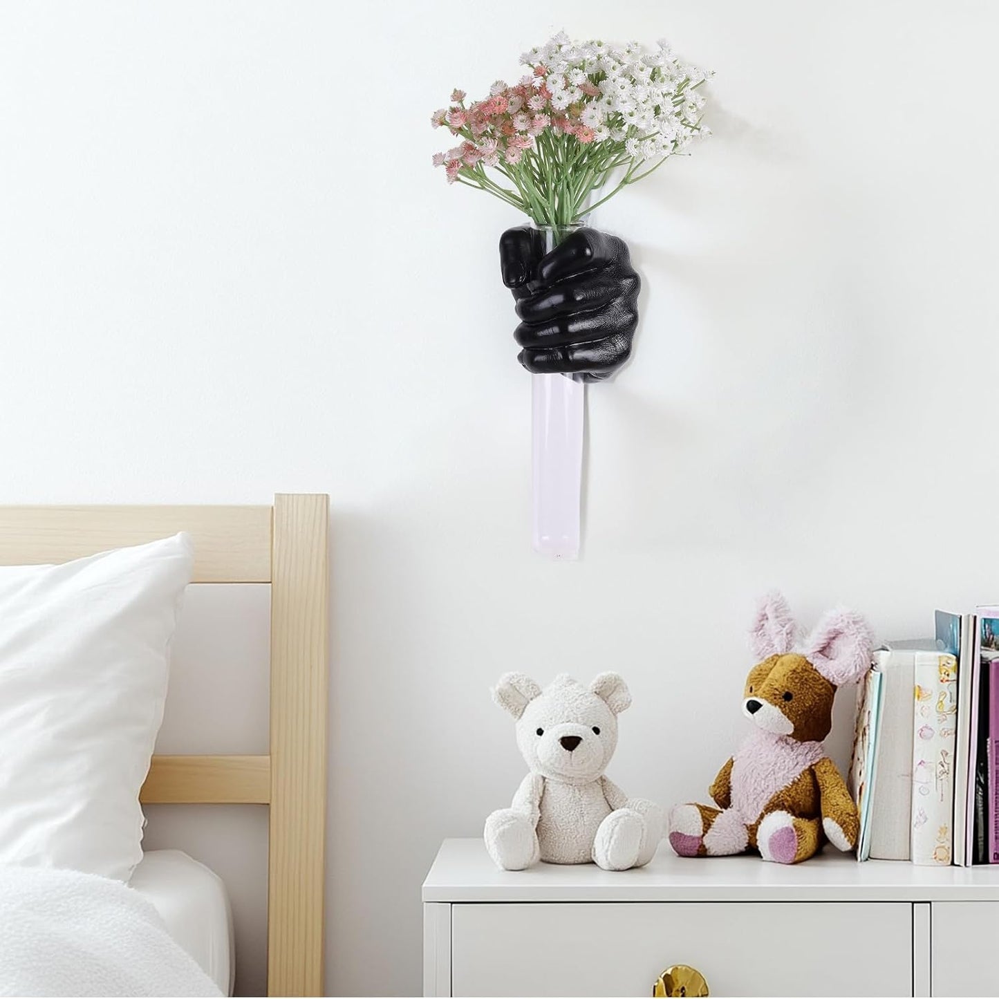 Funky Flower Vase / Black