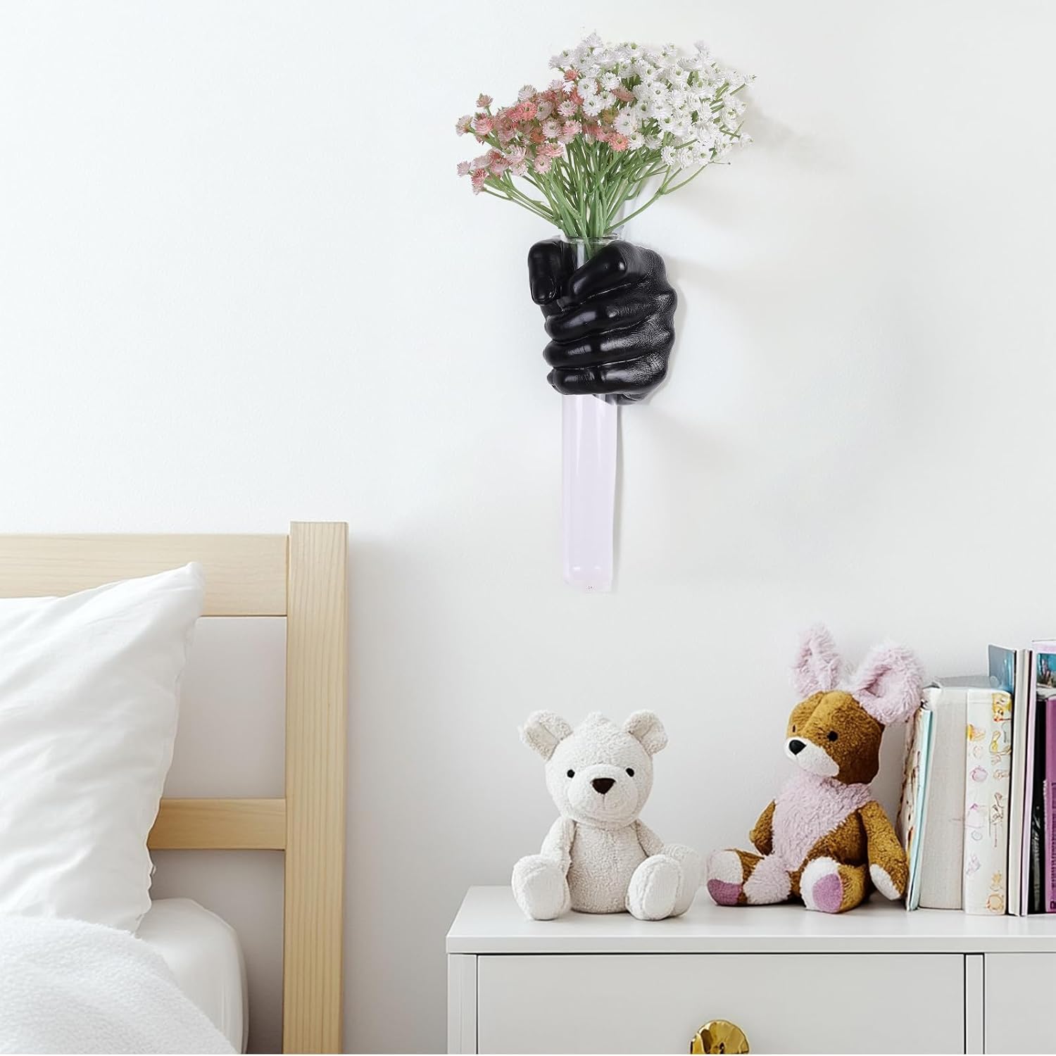 Funky Flower Vase / Black