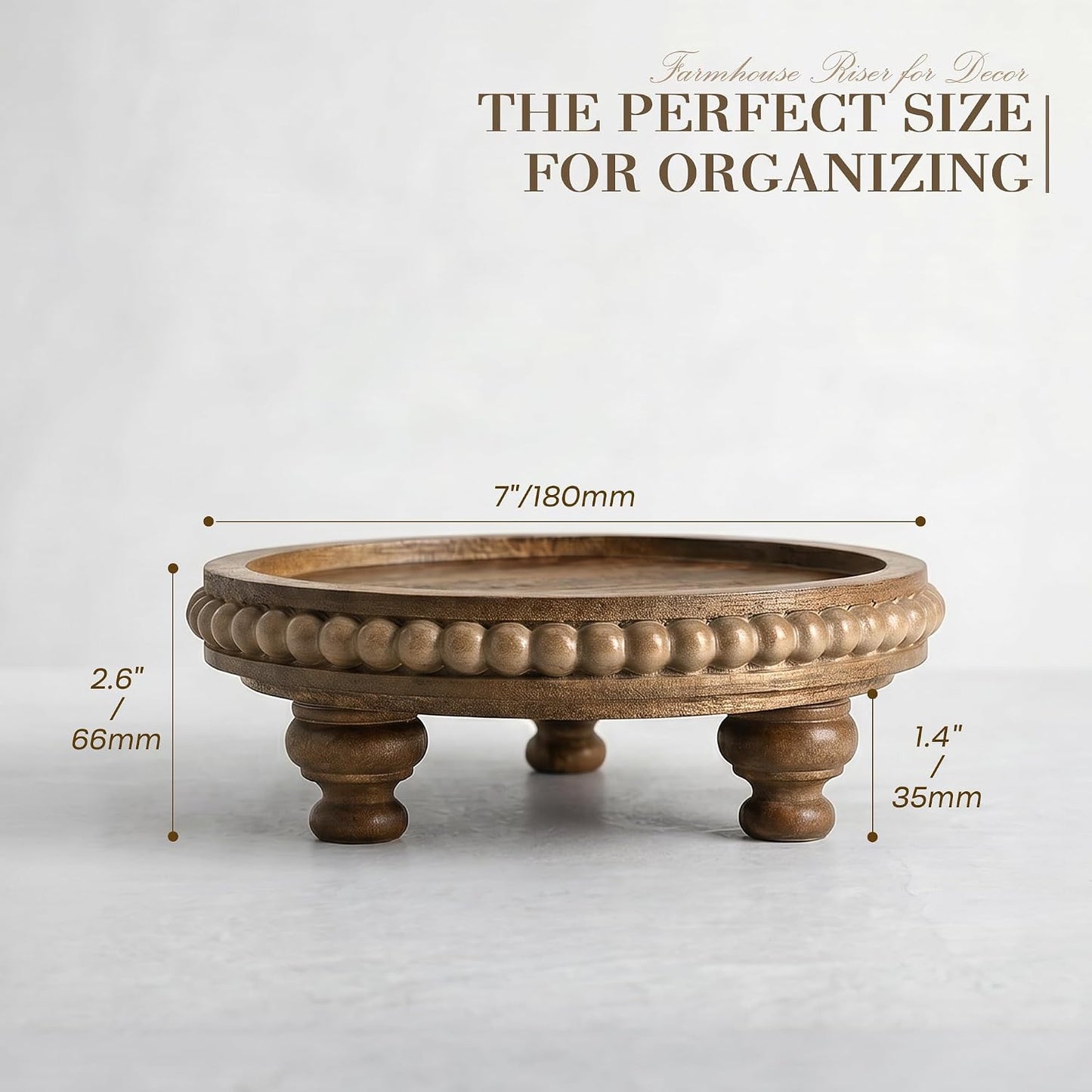 Cake Stand / Perfume Organizer / Brown